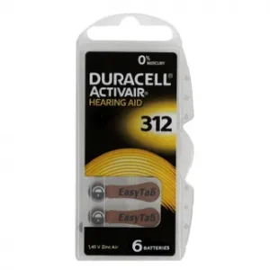 Duracell Size-312 Hearing Aid Battery – 6 Pieces Pack