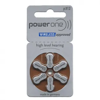 Power One P312 Hearing Aid Battery – 6 Pieces Pack