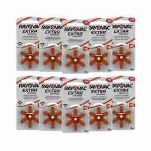 Royovac Size-312 Hearing Aid Battery – 10 Strips Total 60 Batteries