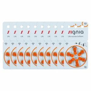 Signia Size-13 Hearing Aid Battery – 10 Strips Total 60 Batteries