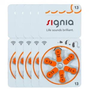 Signia Size-13 Hearing Aid Battery – 6 Pieces Pack